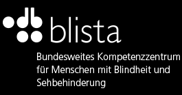 blista-Logo "Bundesweites Kompetenzzentrum für Menschen mit Blindheit und Sehbehinderung"