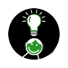 Bildungsangebote - Icon mit Lampen-Symbol